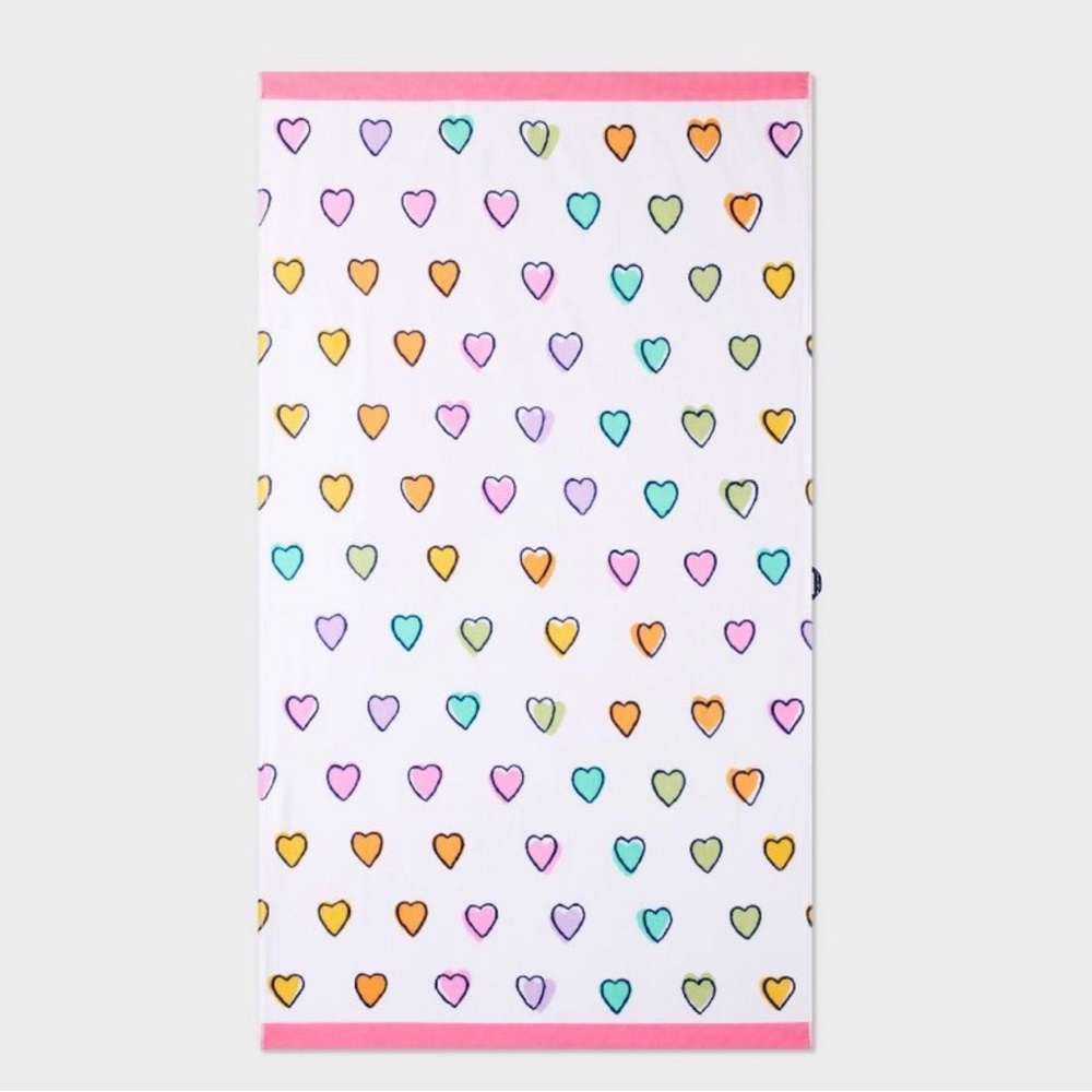 Roller Rabbit x Target Disco Heart Print Beach Towel